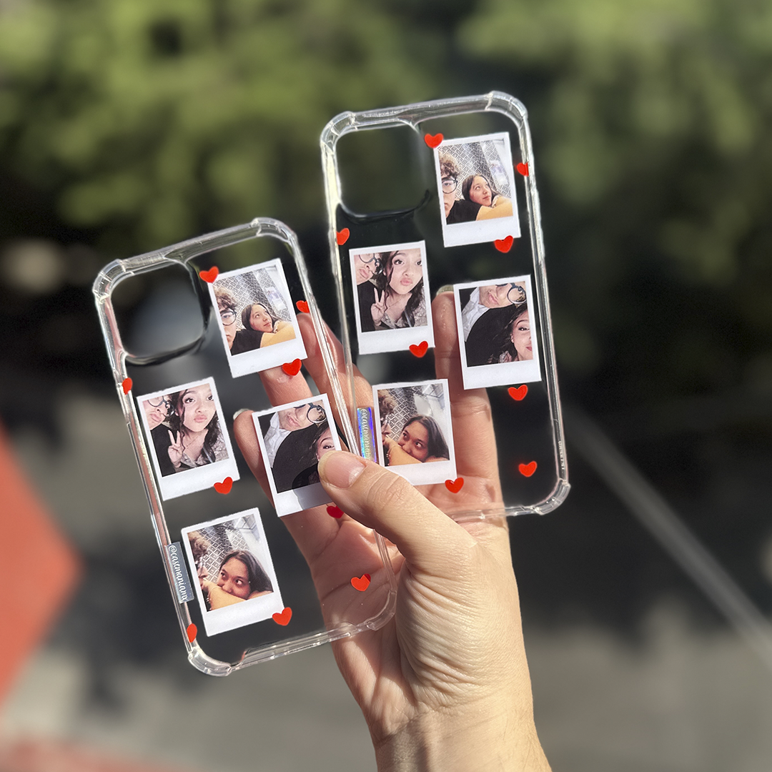Instant Case 4 fotos Transparente Antishock