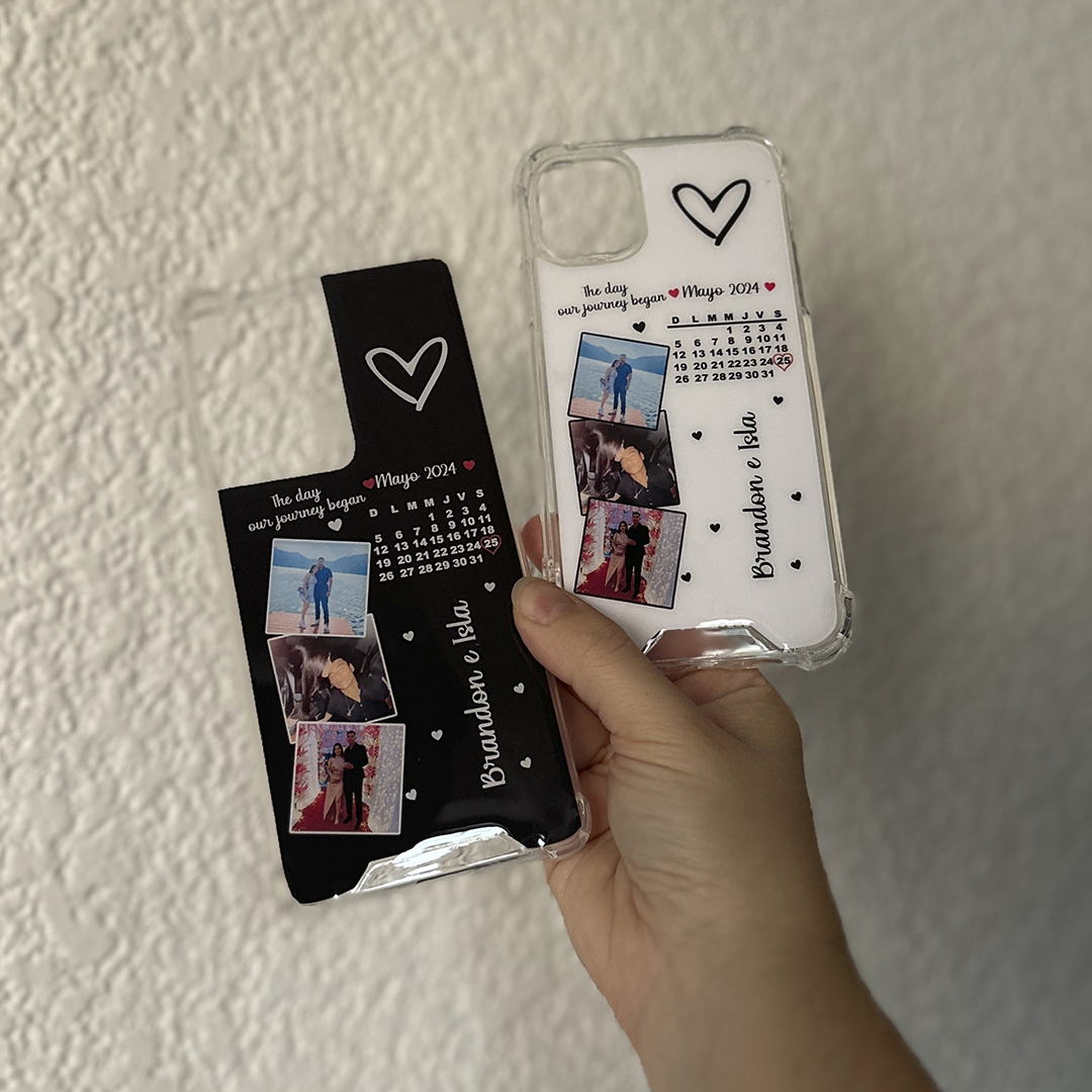 Antishock Transparent Photo Cases+Calendar