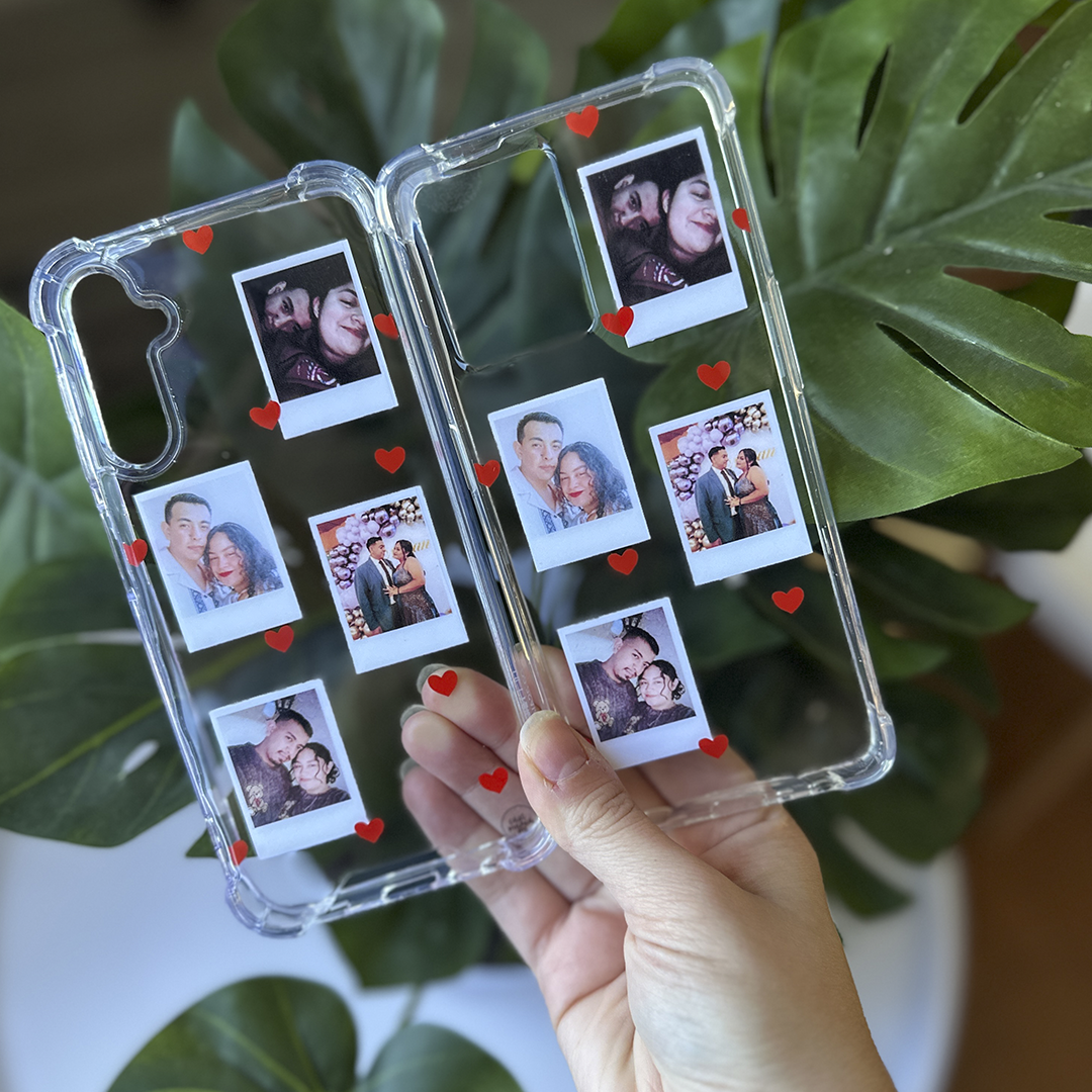 Instant Case 4 fotos Transparente Antishock