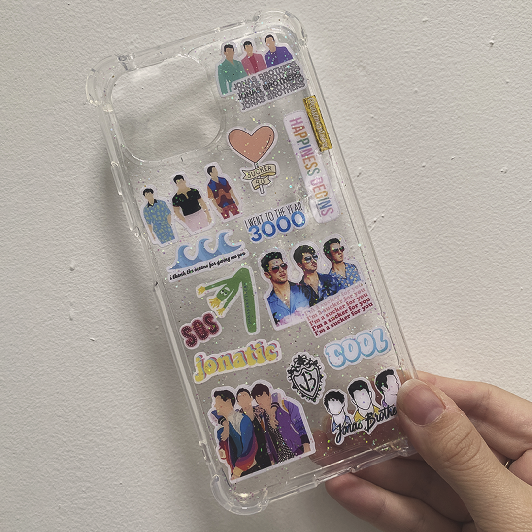 Sticker Case Transparent Antishock