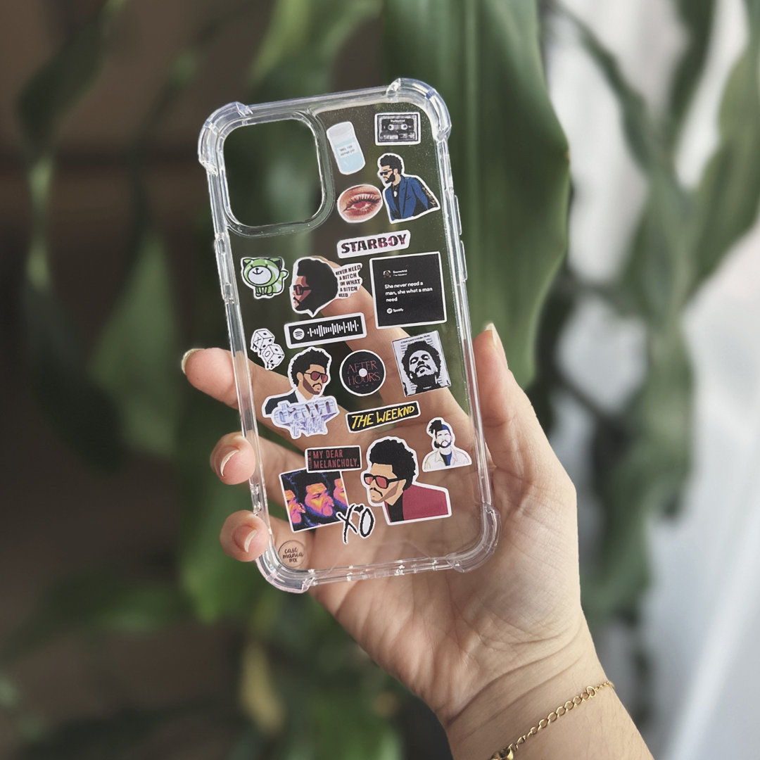 Sticker Case Transparent Antishock