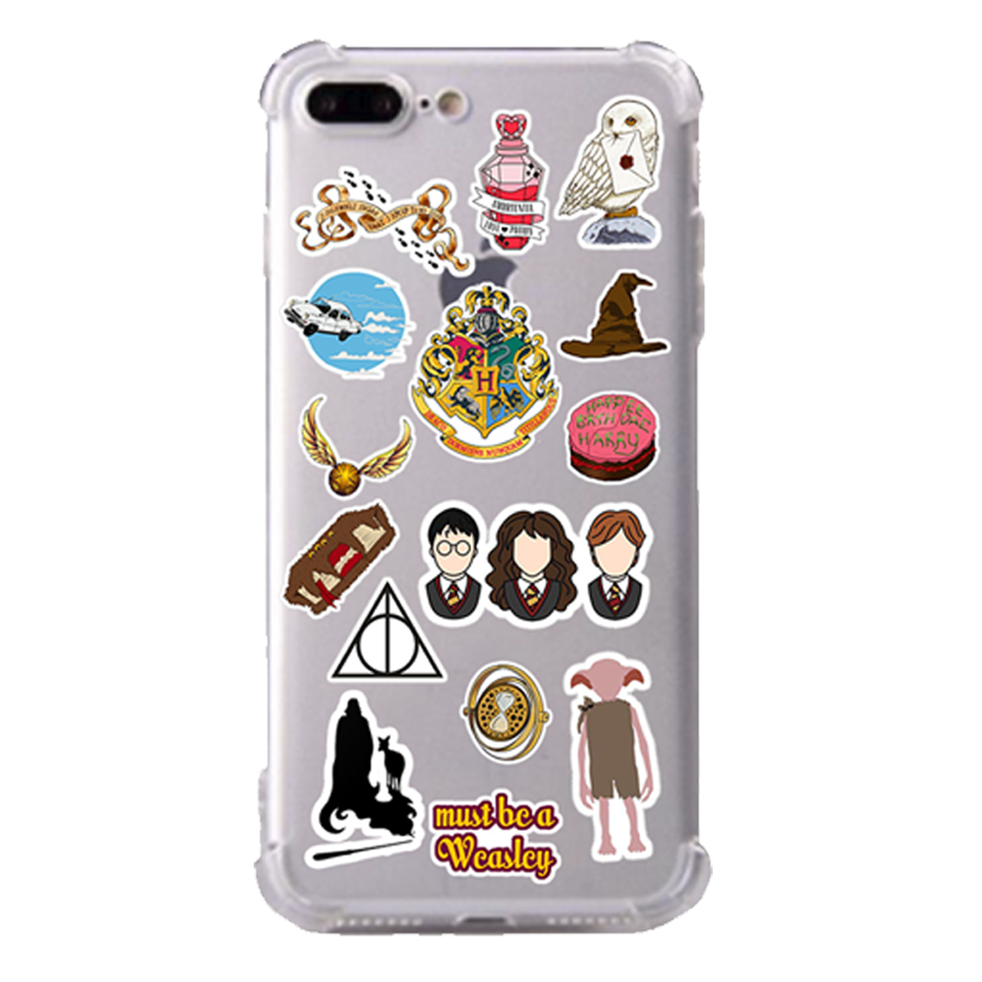 Sticker Case Transparent Antishock
