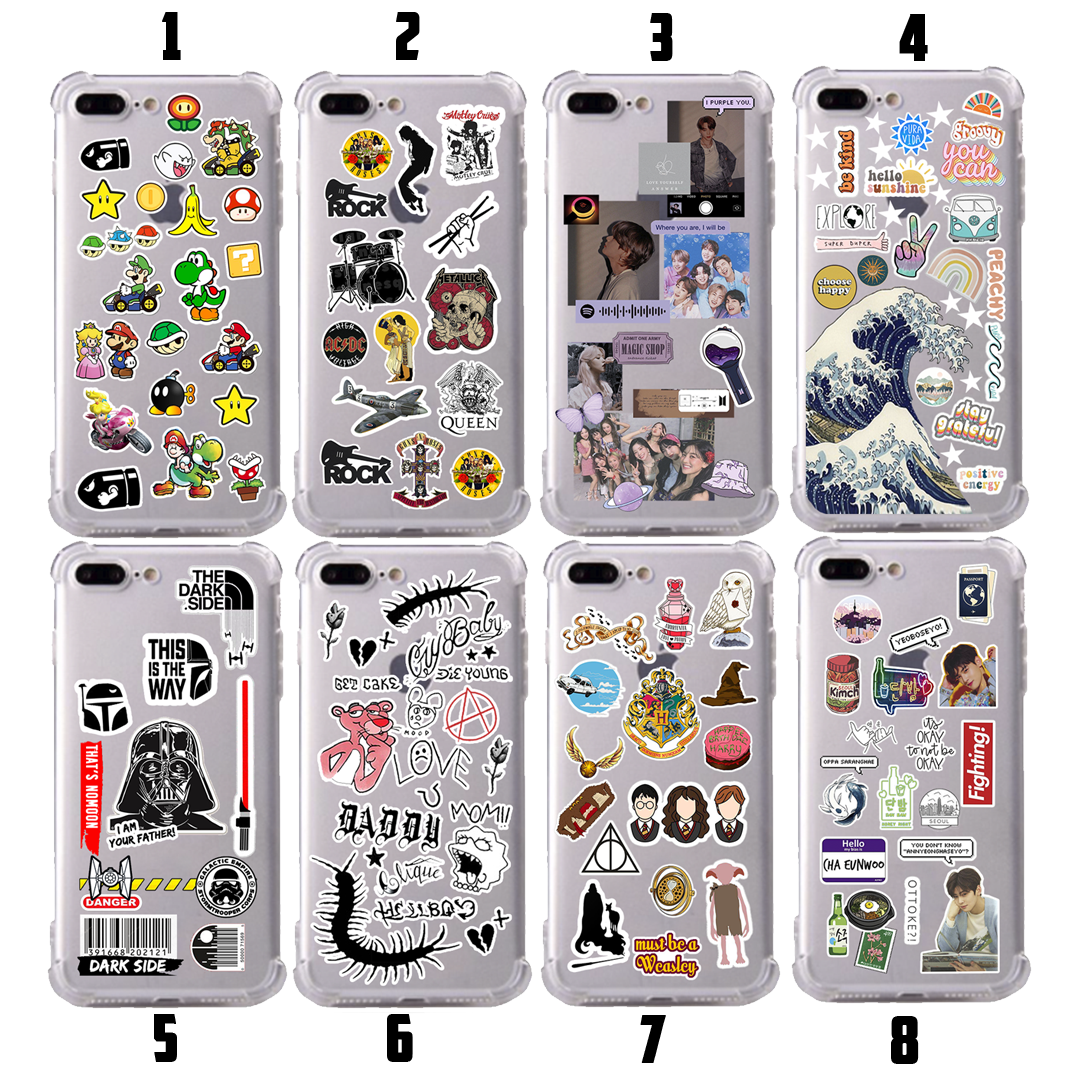 Sticker Case TPU Black Shore