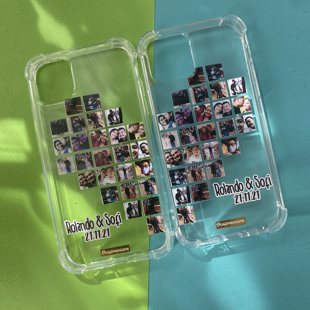 Heart Case Transparente Antishock