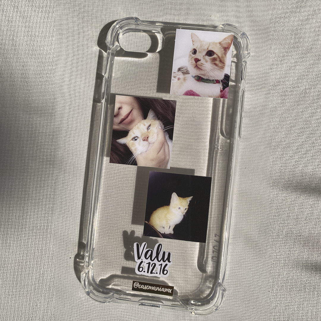 Foto Case 3 Fotos Transparente Antishock