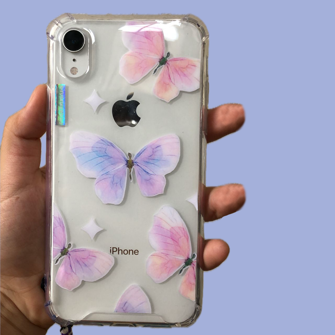 Case Mariposas Rosas