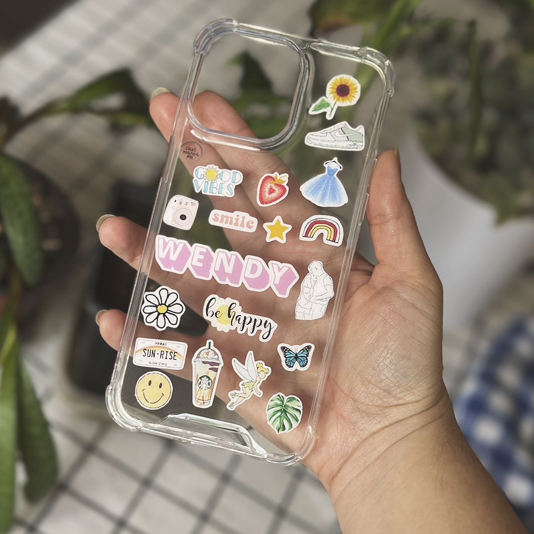 Sticker Case Transparent Antishock 