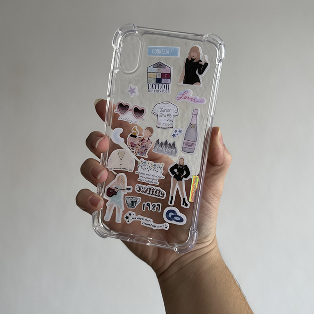 Sticker Case Transparent Antishock 