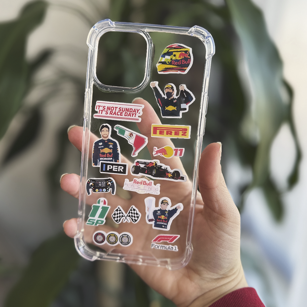 Sticker Case Transparent Antishock 