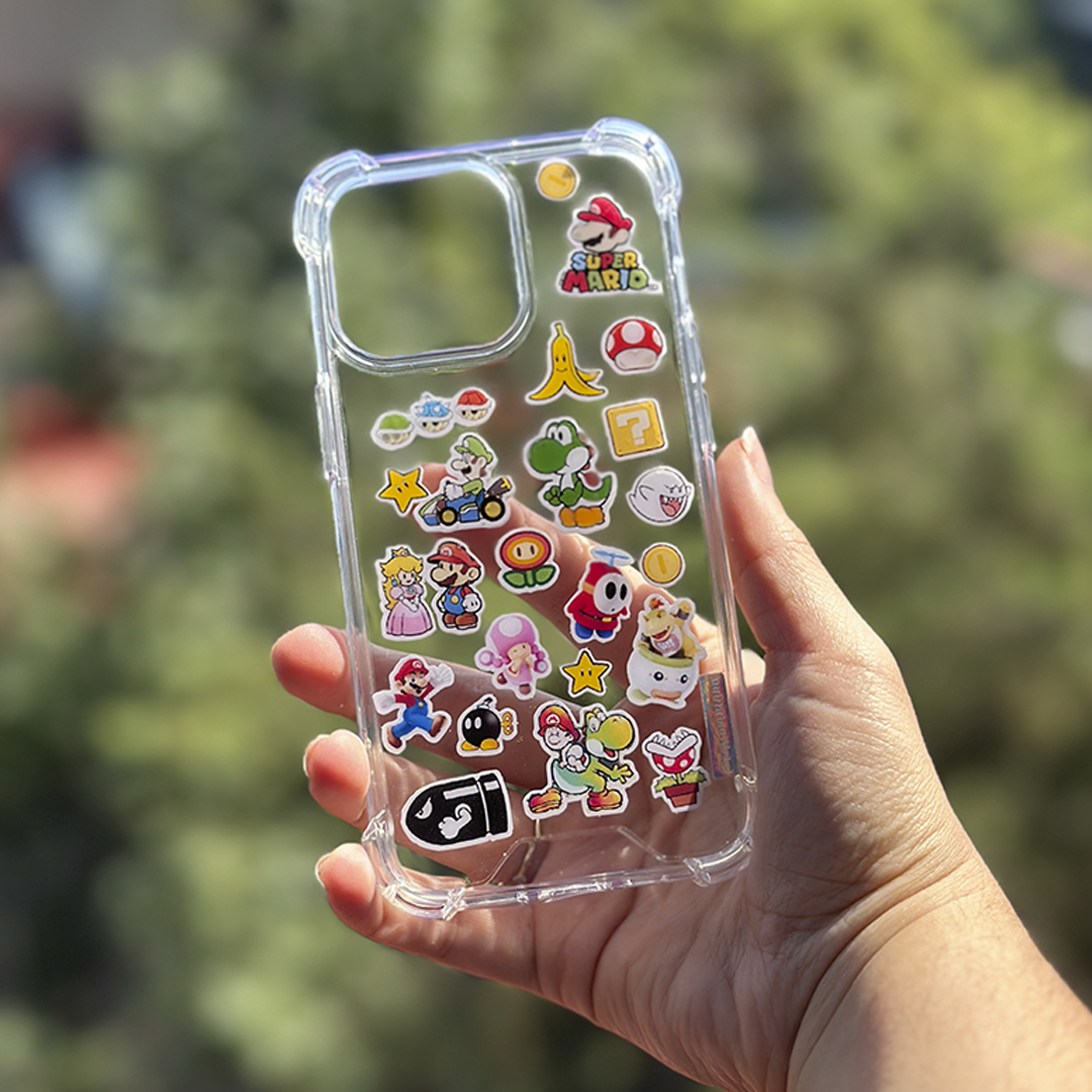 Sticker Case Transparent Antishock 