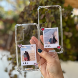 Polaroid Hearts Transparente Antishock