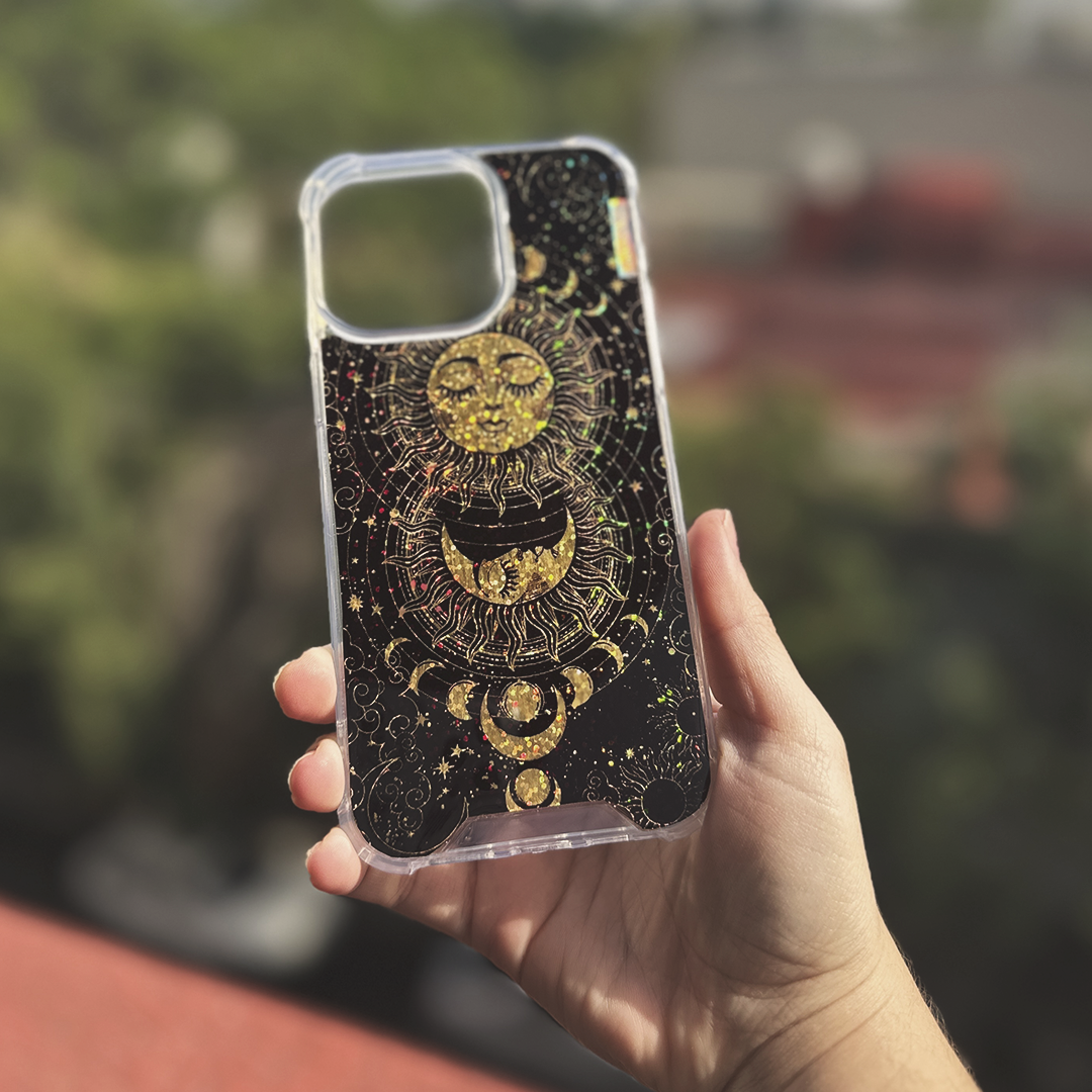 Sun &amp; Moon Gold Case