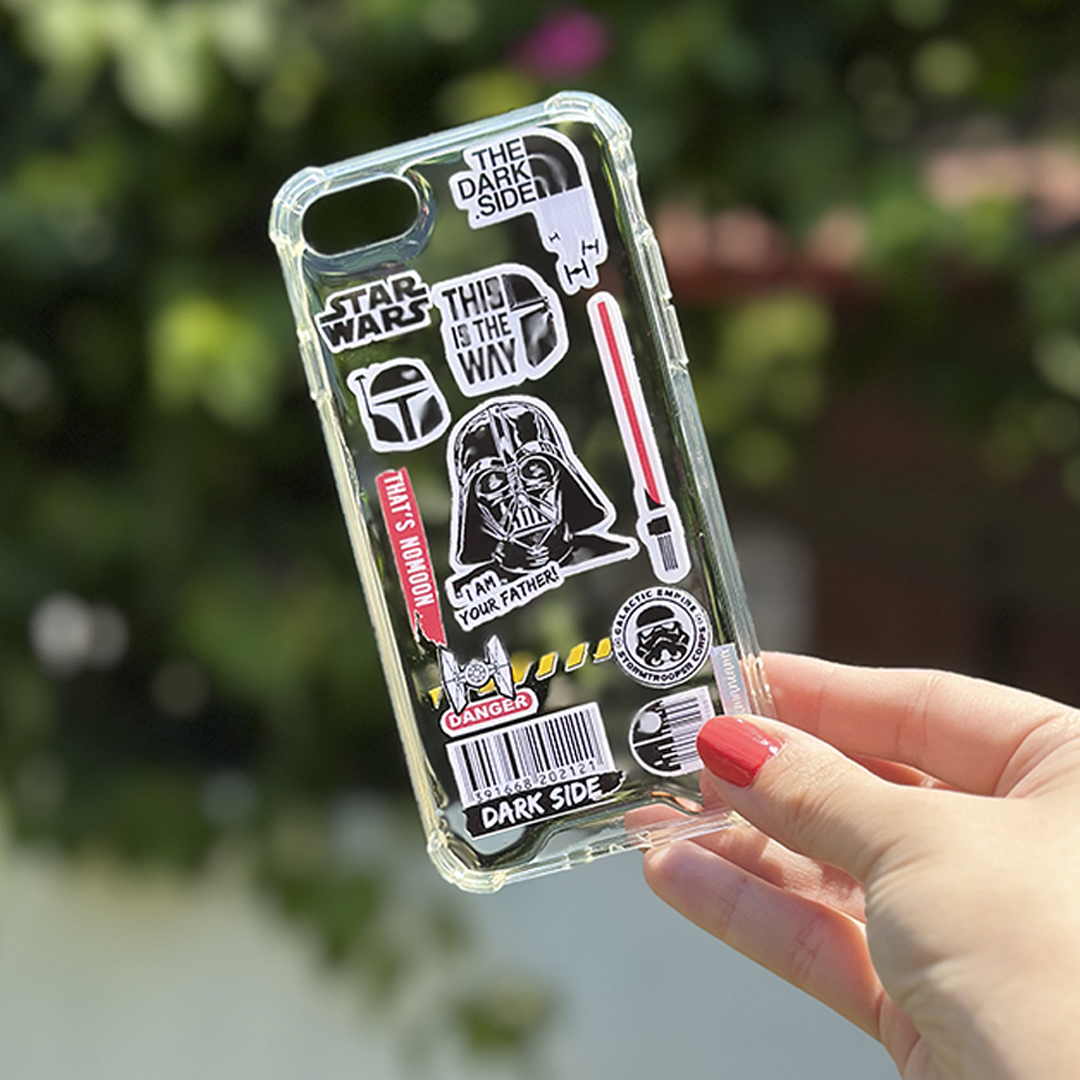 Sticker Case Transparent Antishock 