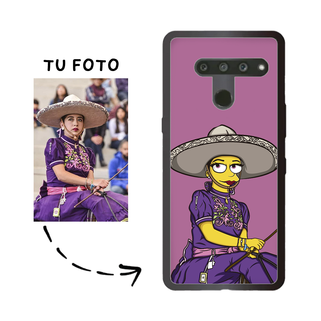 Case Ilustrada Homer TPU Orilla Negra