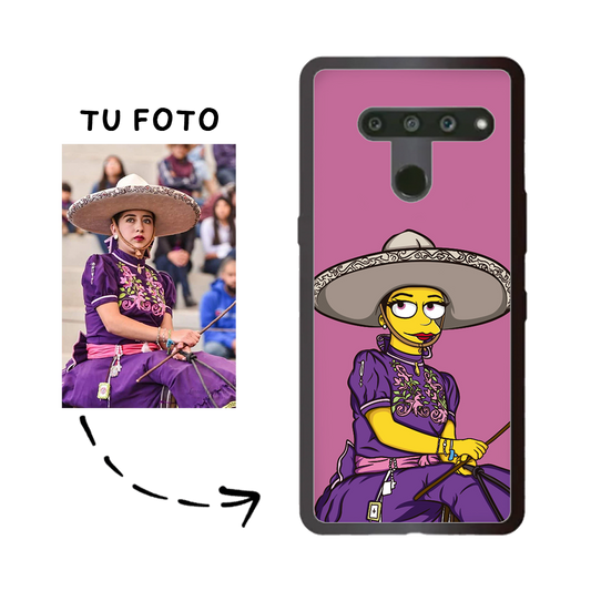 Case Ilustrada Homer TPU Orilla Negra